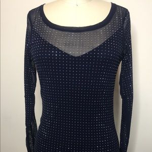 New Michael Kors mesh top w/silver studs